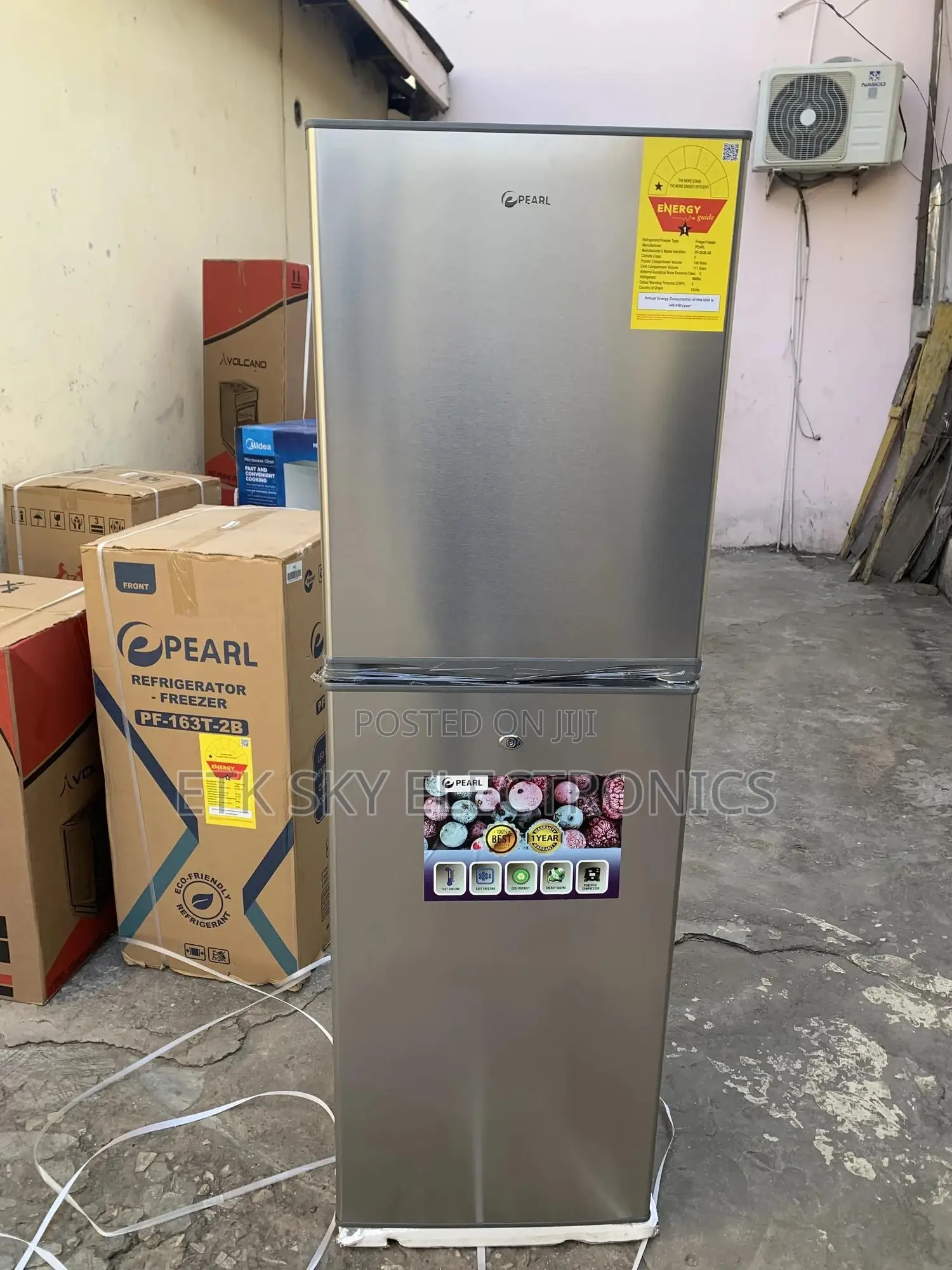 Guaranteed Pearl 211liters Doubledoor Fridge
