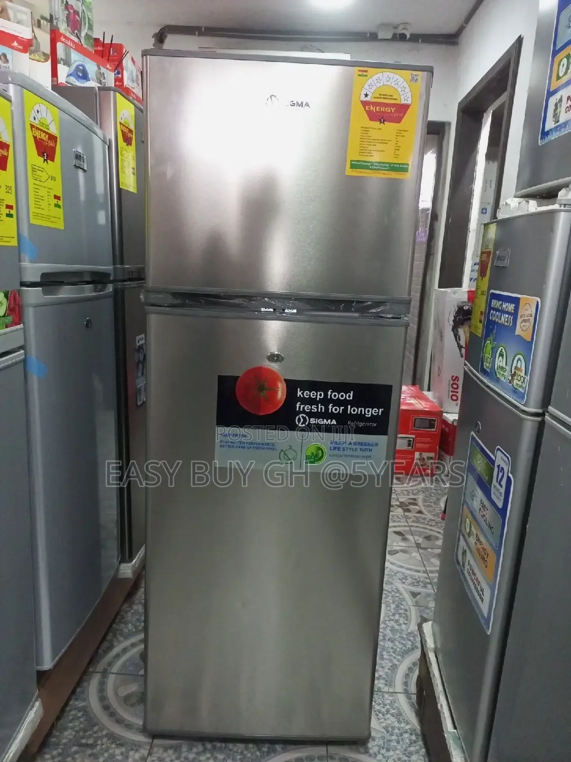 One Year Warranty Sigma 220liters Refrigerator Fast Cooling