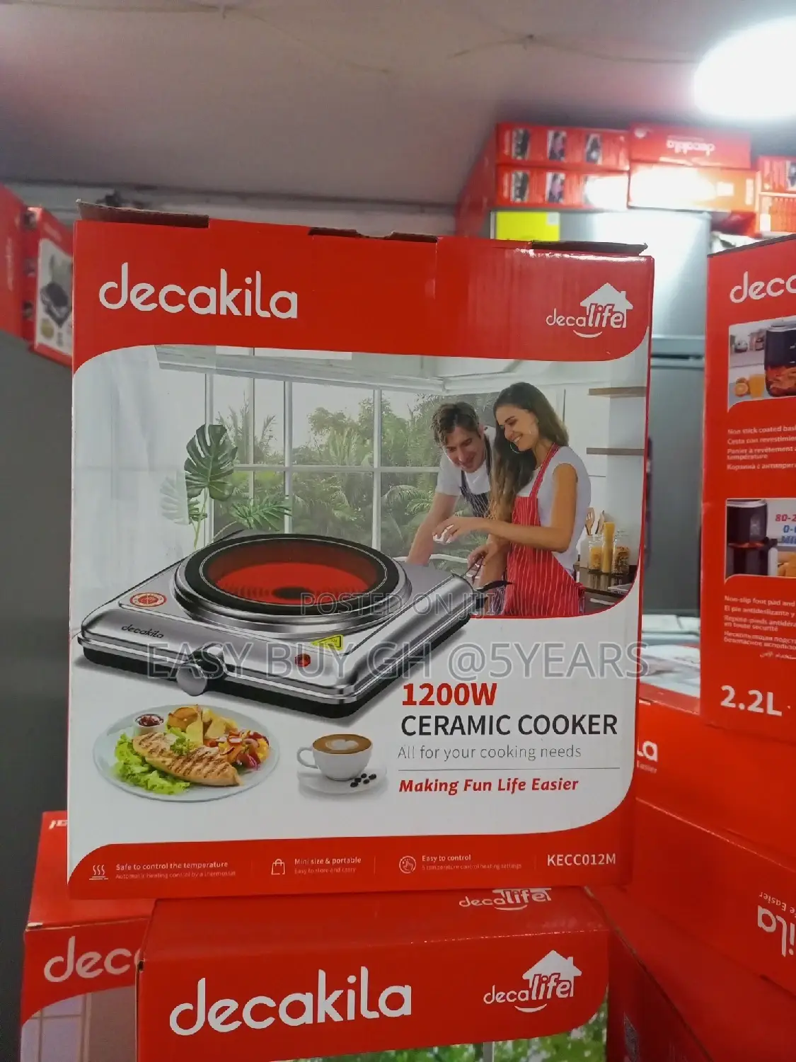 Decakila 1200watts Fastest Decakila Stand Ceramic Cooker