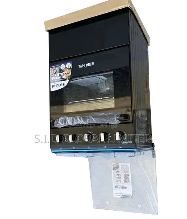 Unveil Bruhm 4 Burner Gas Cooker With Oven and Grill