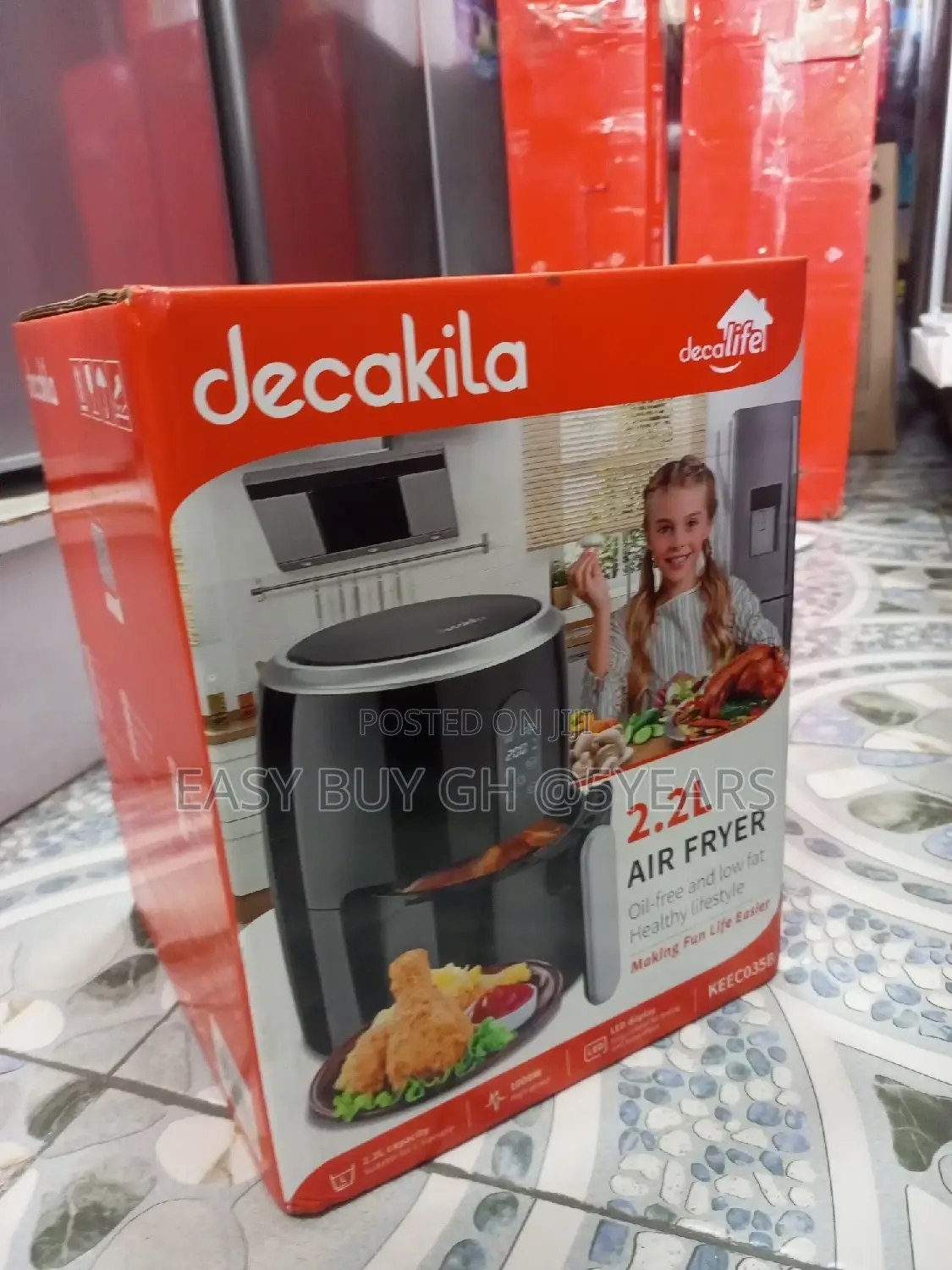 Suitable Brand New Air Fryer Decakila 1000watts