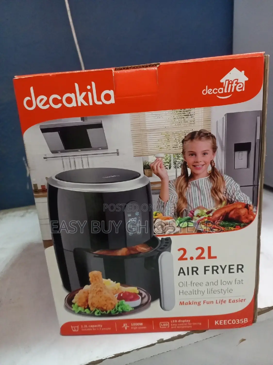Brand New 2.2liters Air Fryer Decakila