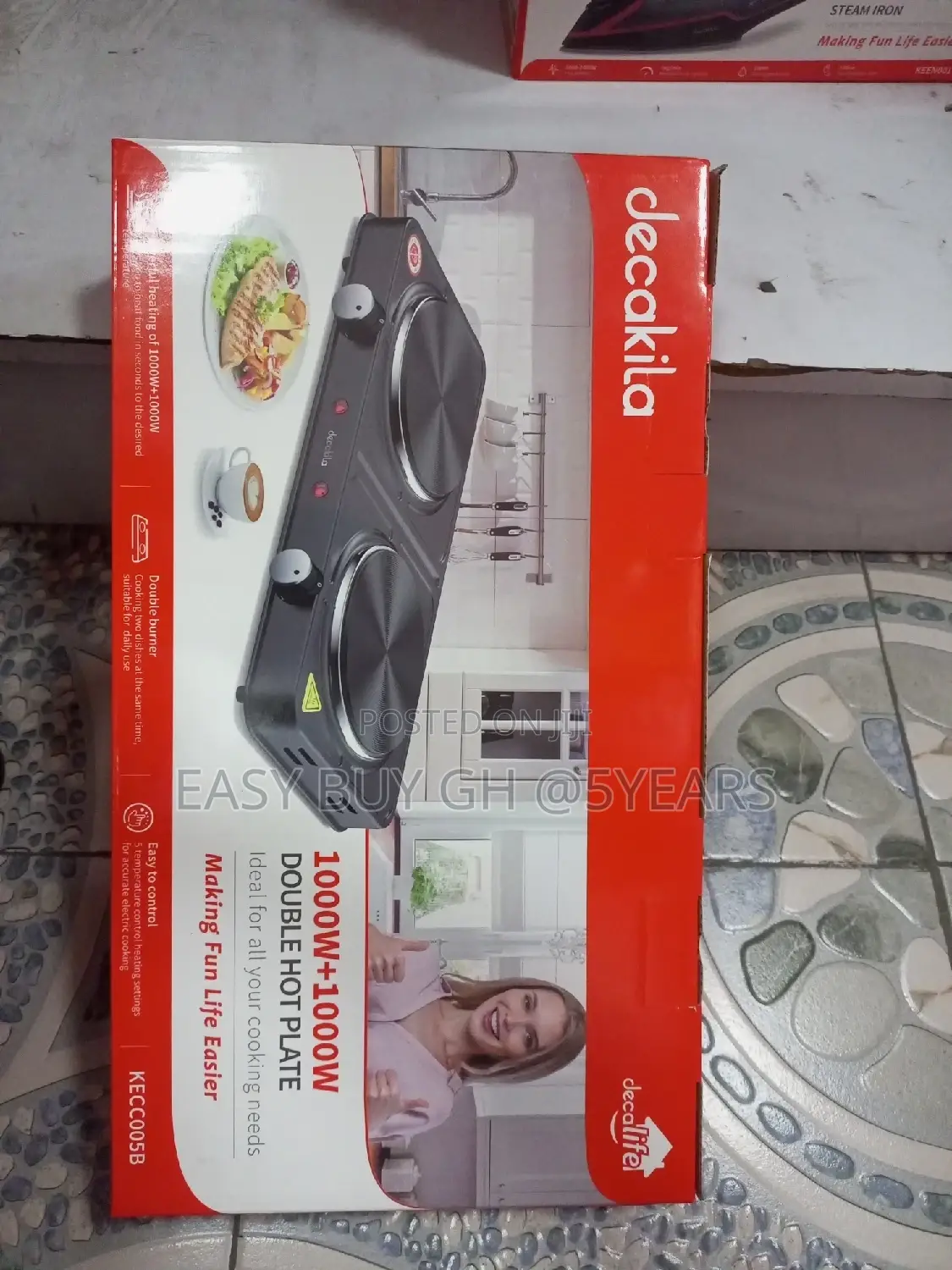 Decakila Ideal Cooking Hot Plate 1000w+1000watts