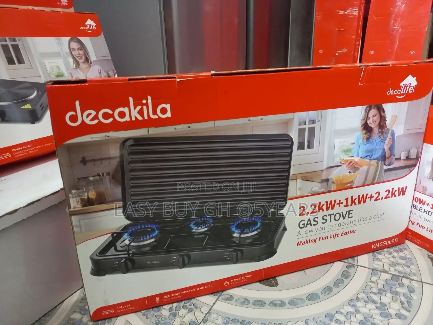 Affordable Decakila Gas Stove 2.2kw Gas Cooker
