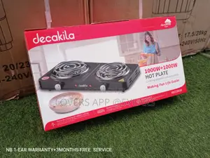 Decakila Hot Plate Hot Plate 1000W+1000W Quality