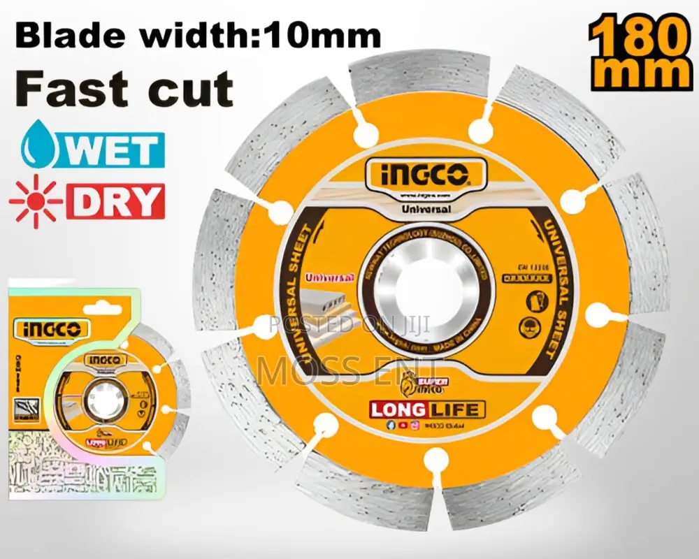Dry Diamond Disc 7" - 10mm - Dmd011802