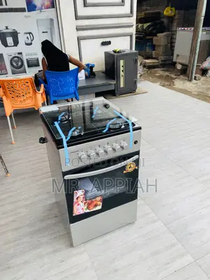 Sleek Volcano 50x50 Gas Oven 4 Burner With Grill.