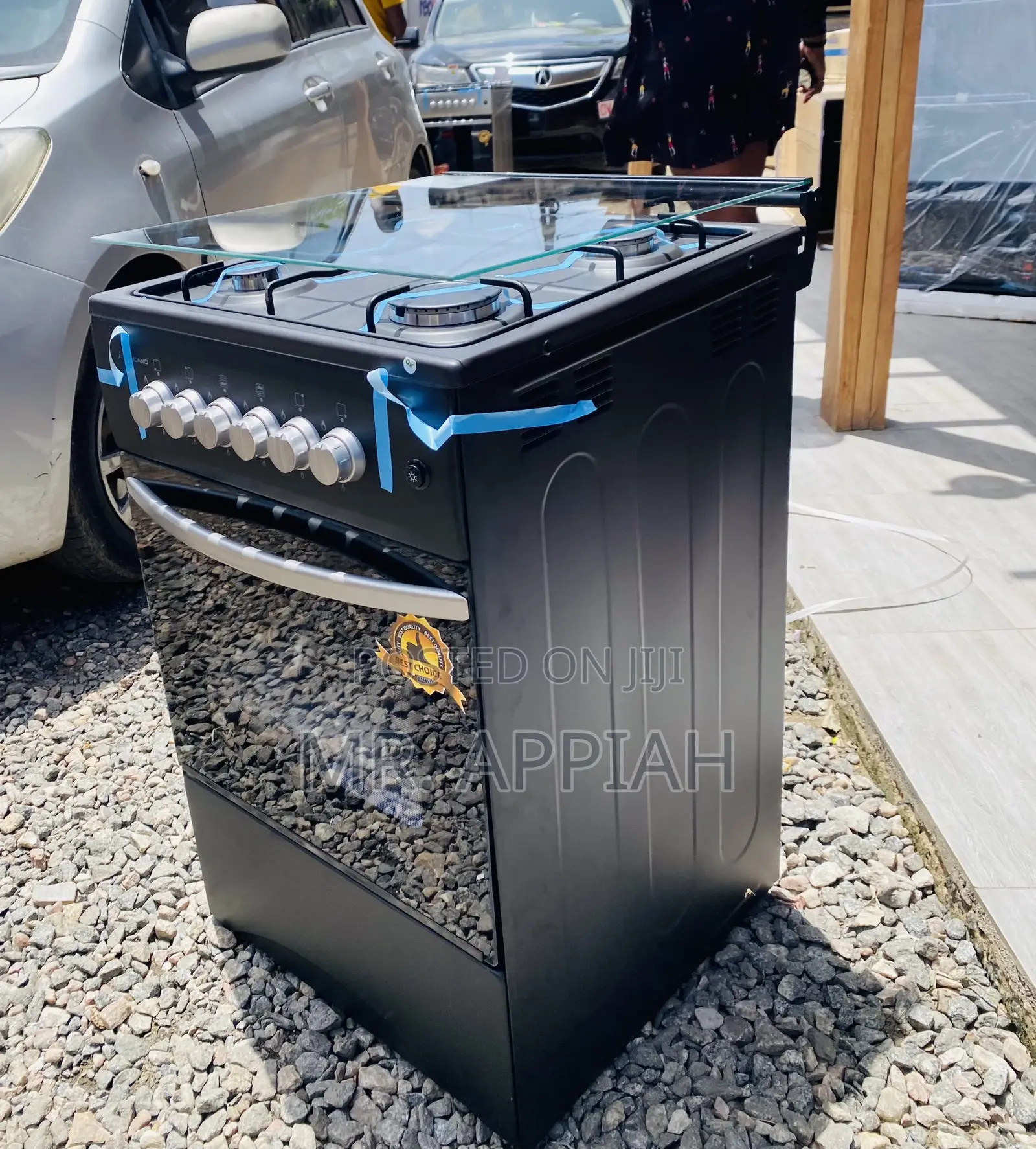Shop Original Volcano 50x50 Gas Oven Grill 4 Burner,Black