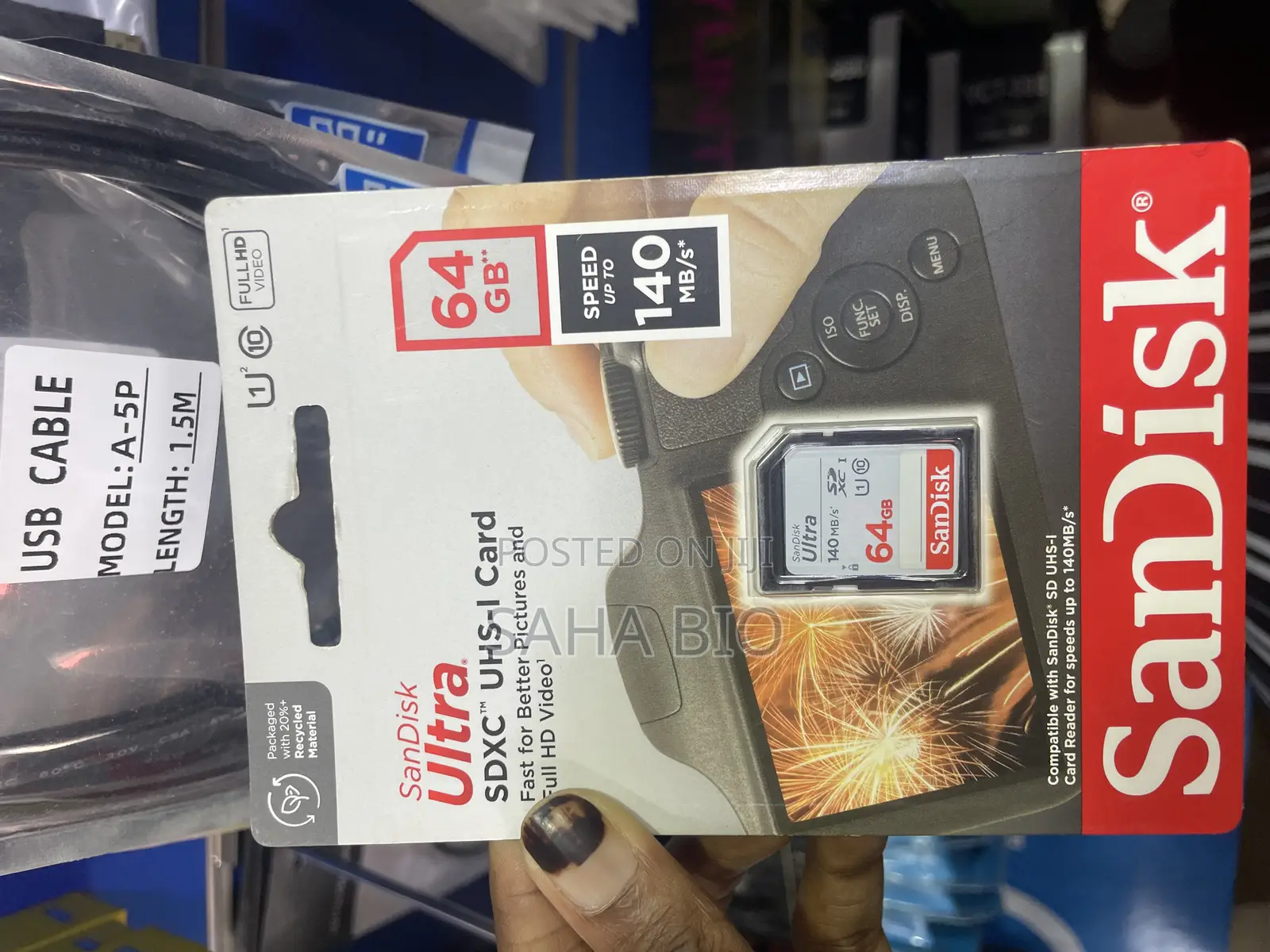Sandisk Ultra SDHC Camera Memory Card 64gb