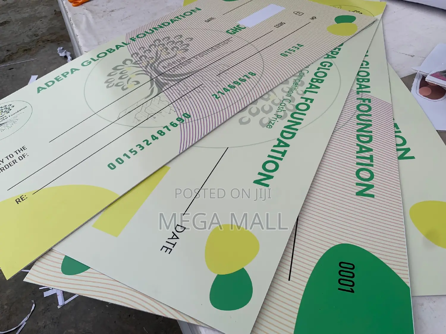 Dummy Checque Printing