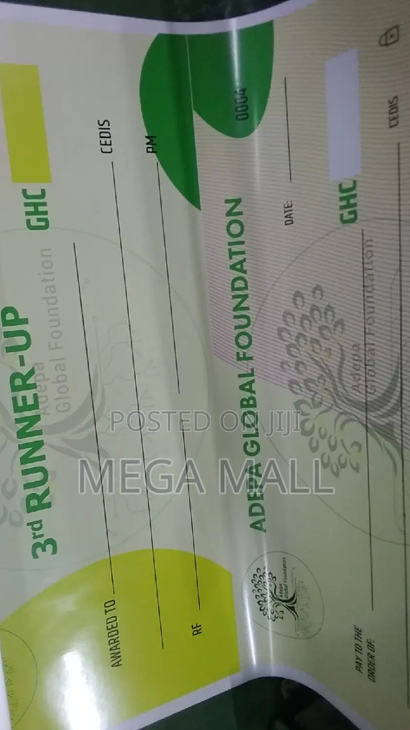 Dummy Checque Printing