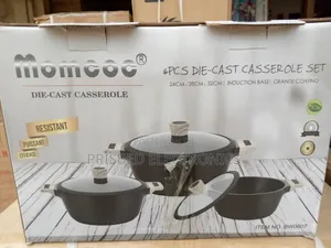 Momcoc 6pcs Die-Cast Casserole Saucepan