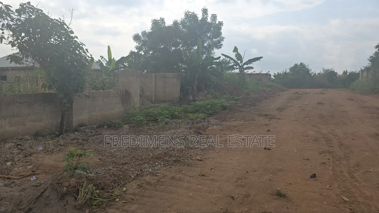 A Wall and Gated Land at Maase-Adubinso for Sale