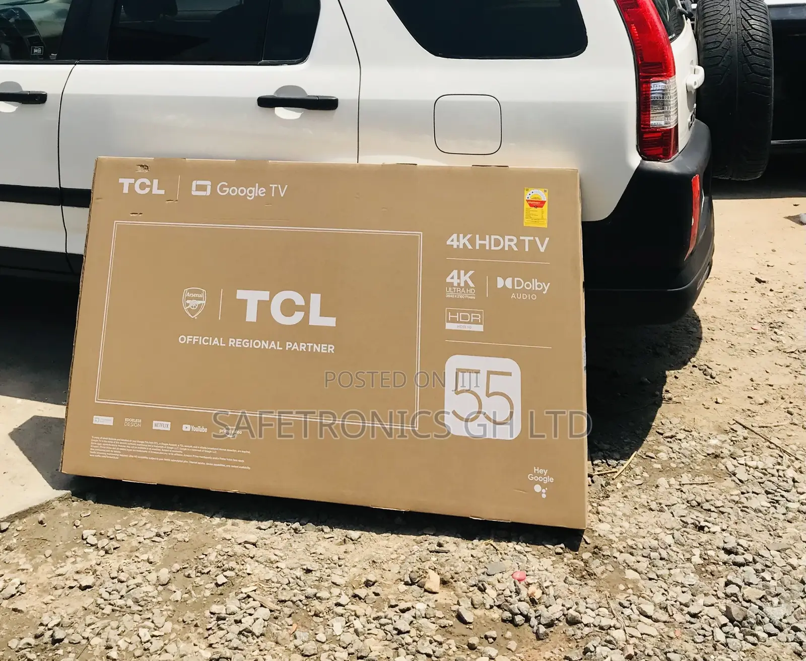 Durable New TCL (Black) 55 Inch Smart Led Uhd Tv