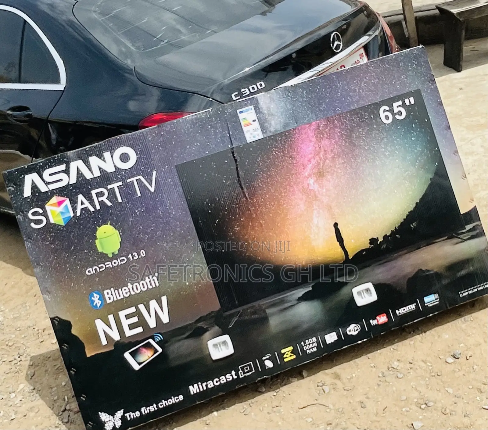 Reliable (Black) Asano Led Smart UHD 65 Inch Bluetooth