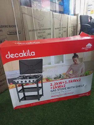Gas Stove With Shelf Space Saving Microwave