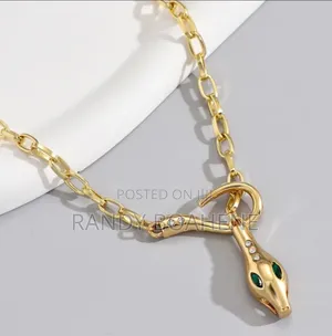 Women Retro Snake Head Necklace
