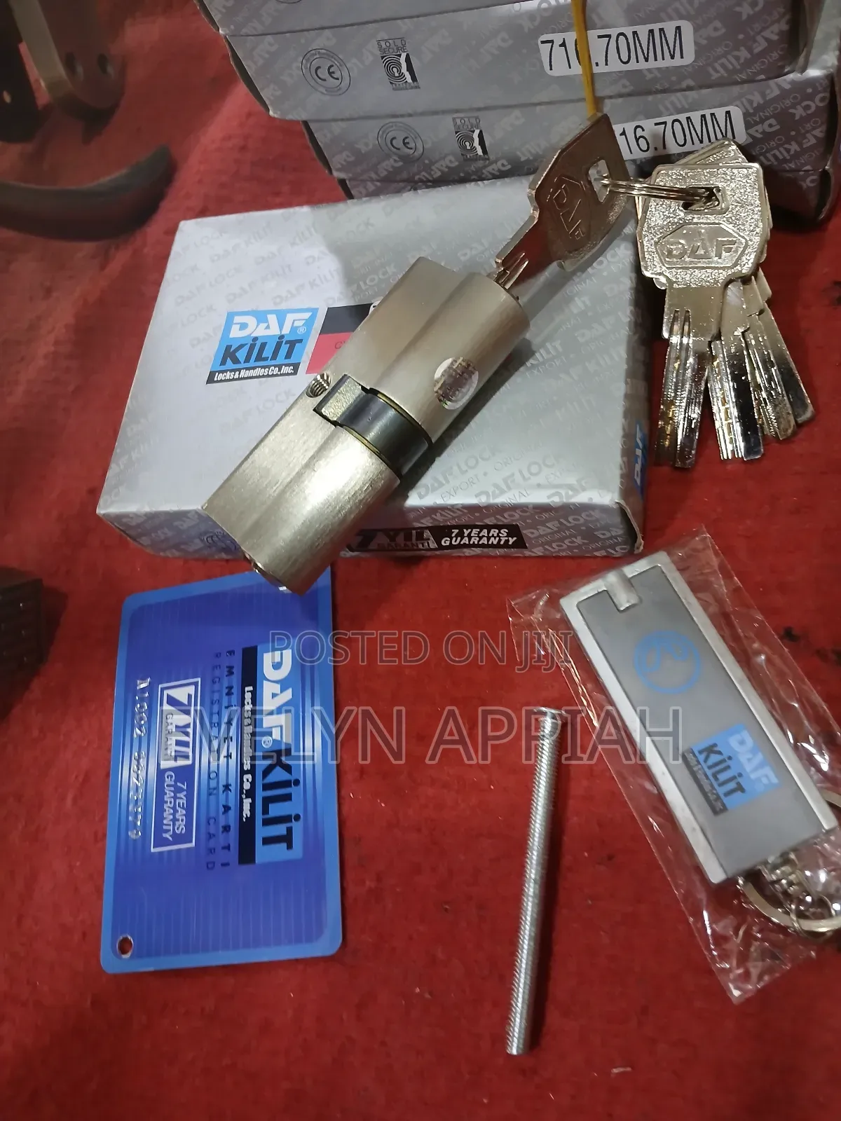 70mm DAF/Kale Turkey Key Cylinder