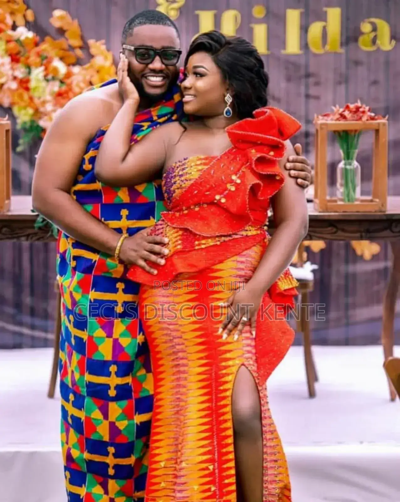 For Couples Traditional Kente Weave Wear