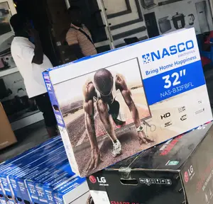 Nasco Frameless 32 Inch Digital Satellite (Black) Led Tv