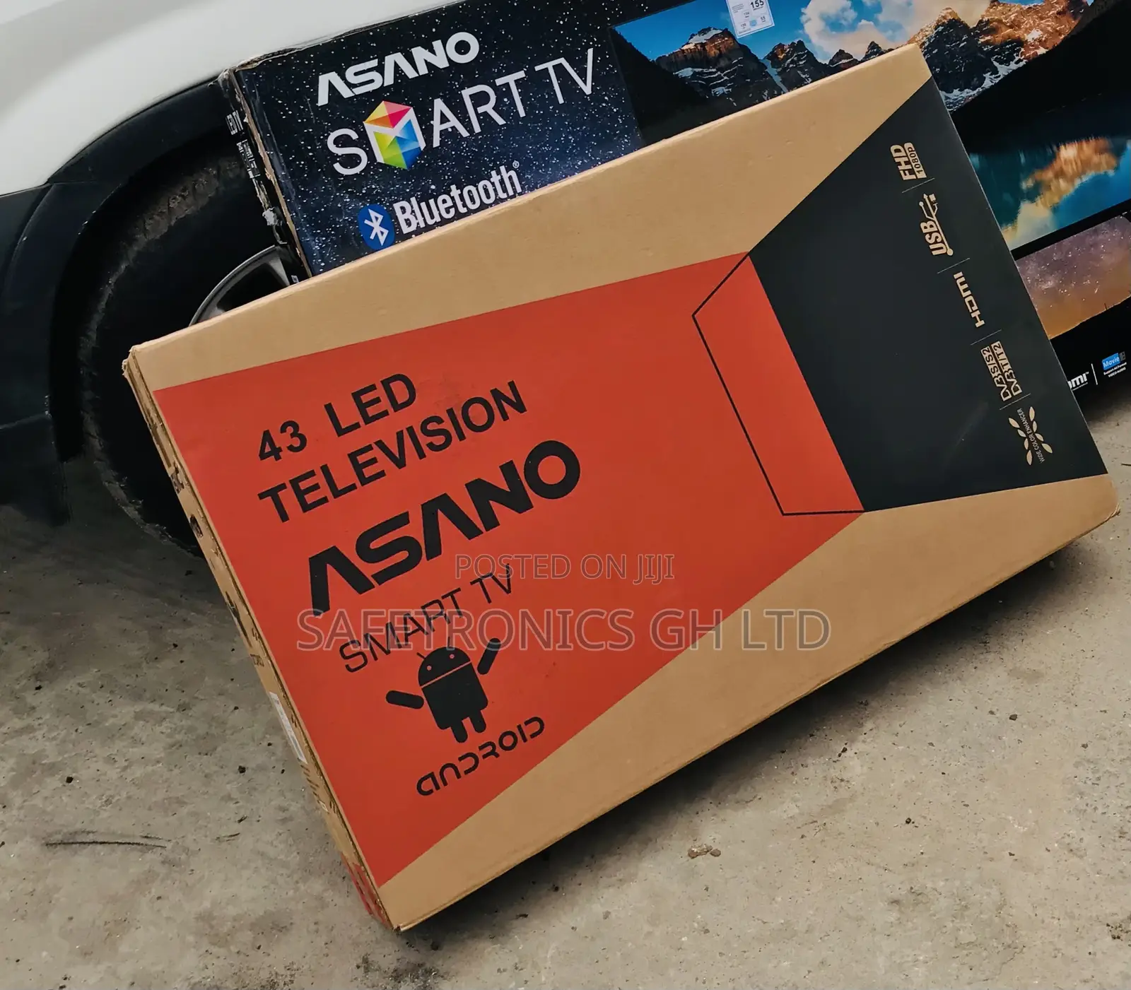 43 Inch Smart Full HD Asano Led (Black) Tv 