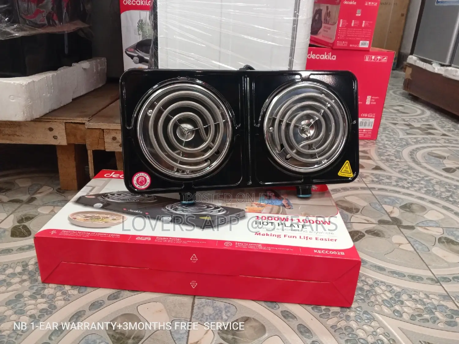 Quality and Affordable Decakila Double Hot Plate