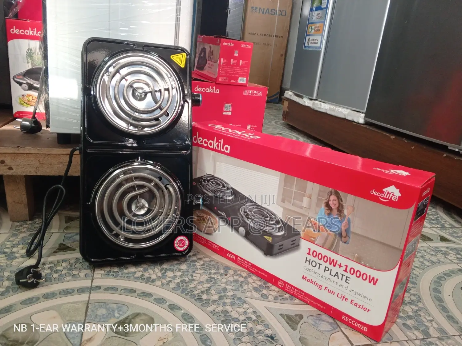 Decakila Double Hot Plate Double 1000W+1000W Affordable