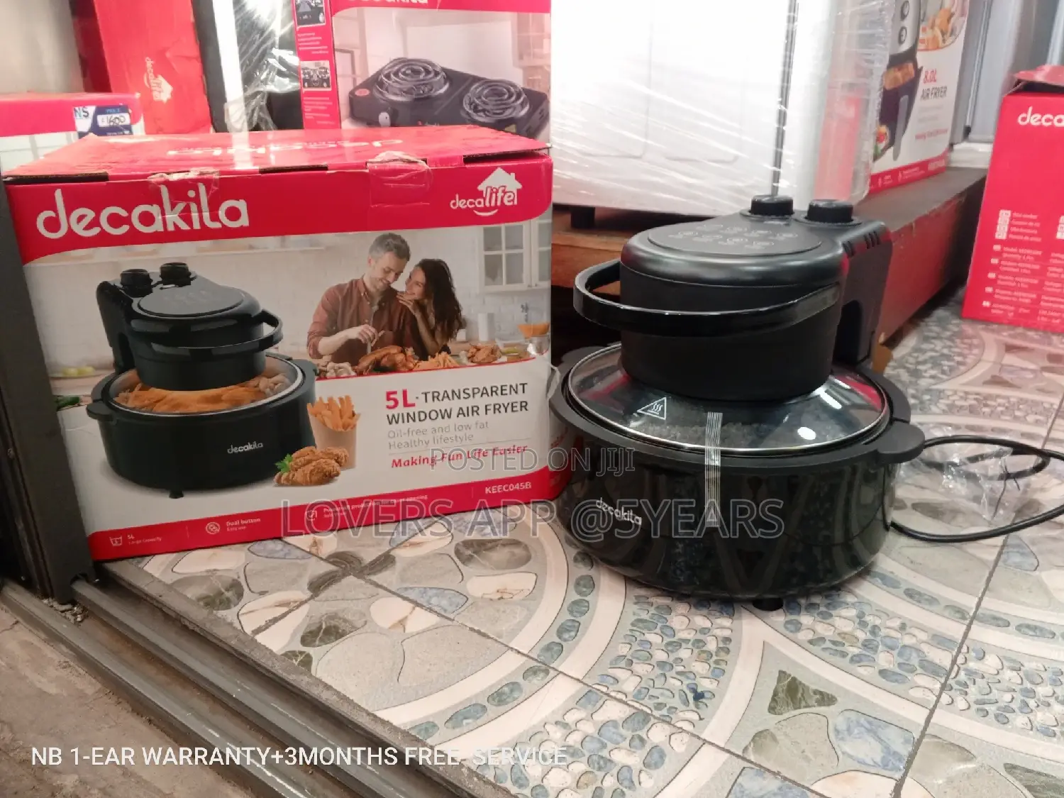 Decakila Transparent Window Air Fryer Air Fryer