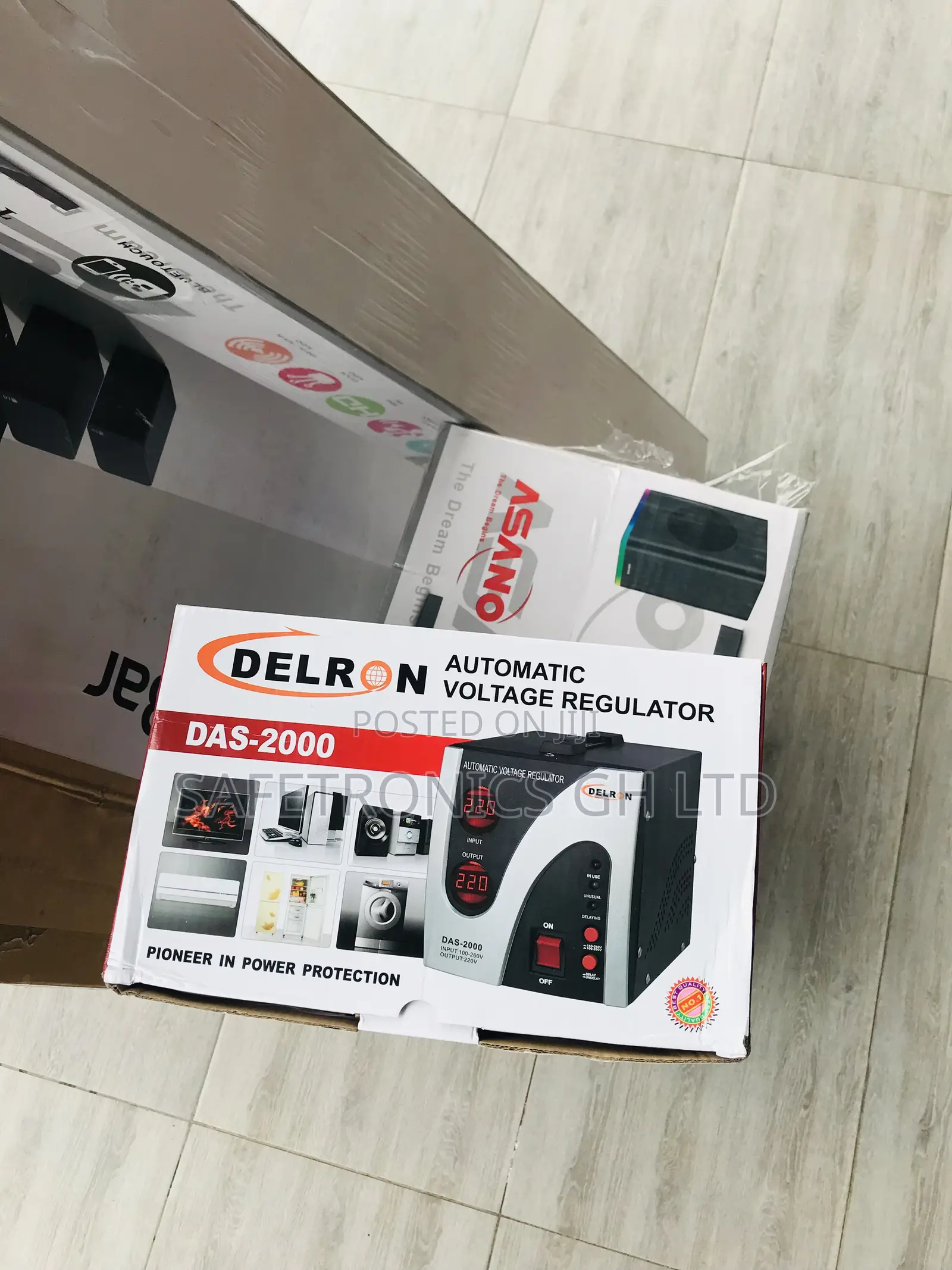 Delron Black Automatic Regulator Voltage Das-2000 