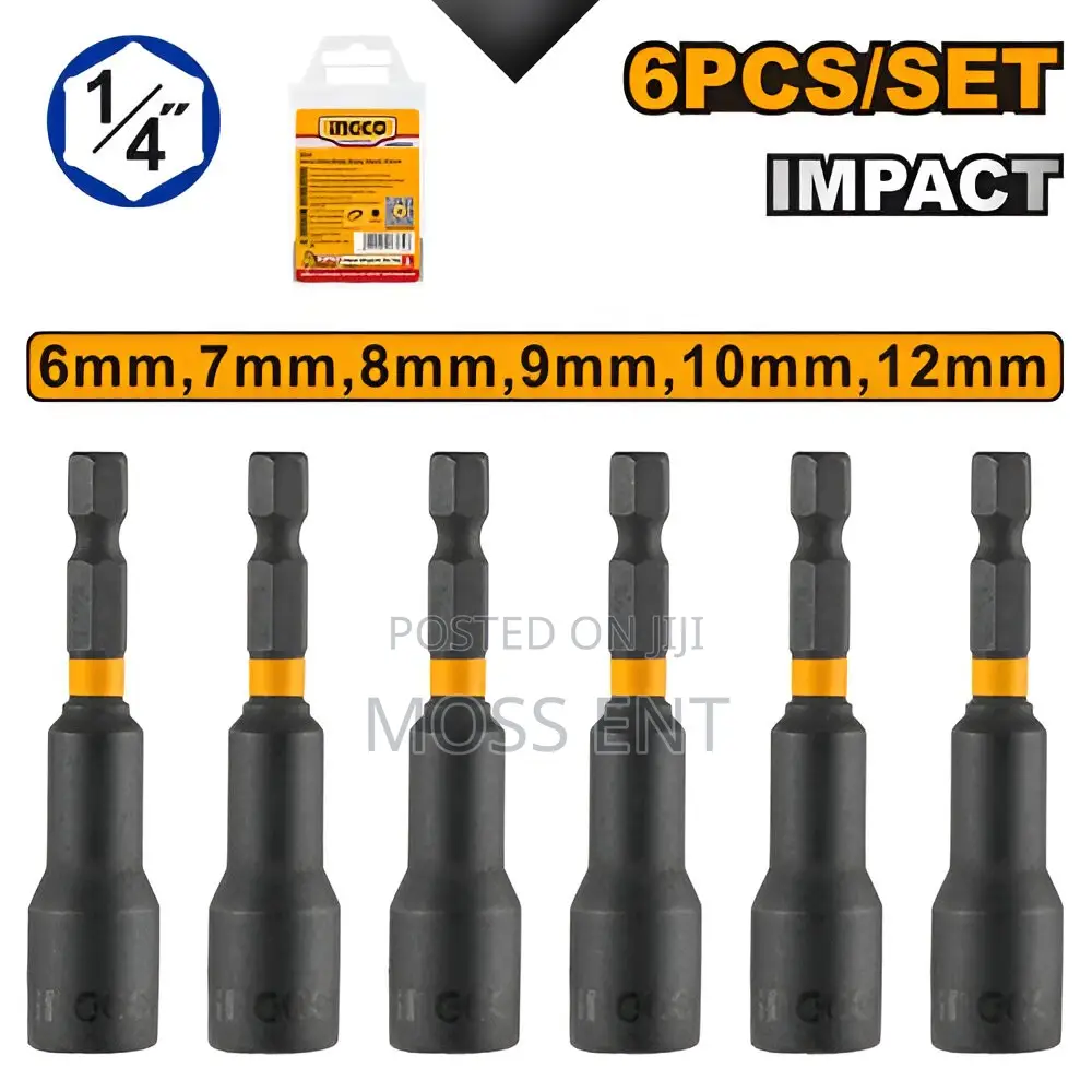 6 PCS Impact Magnetic Nut Set - Amn65061