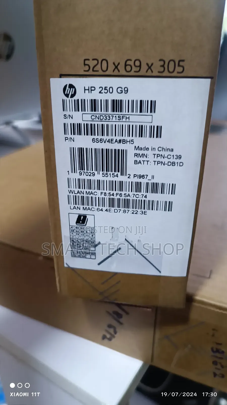 New Laptop HP 250 G8 16GB Intel Core I7 SSD 512GB