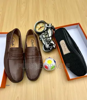 Clarks Purely Leather Loafers for Him.