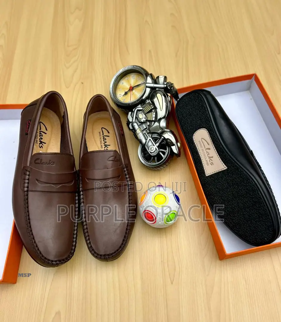 Clarks Purely Leather Loafers for Him.