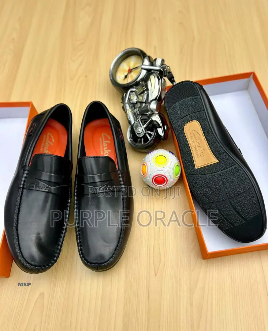 Clarks Purely Leather Loafers for Him.