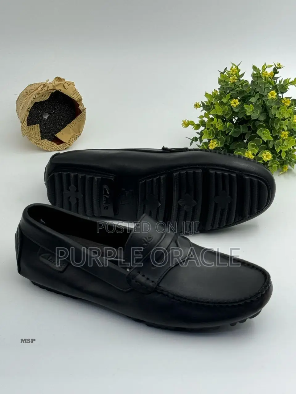Clarks Purely Leather Loafers for Him.