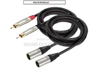 1pair Studio Quality Male RCA to RCA/XLR/TS Cables