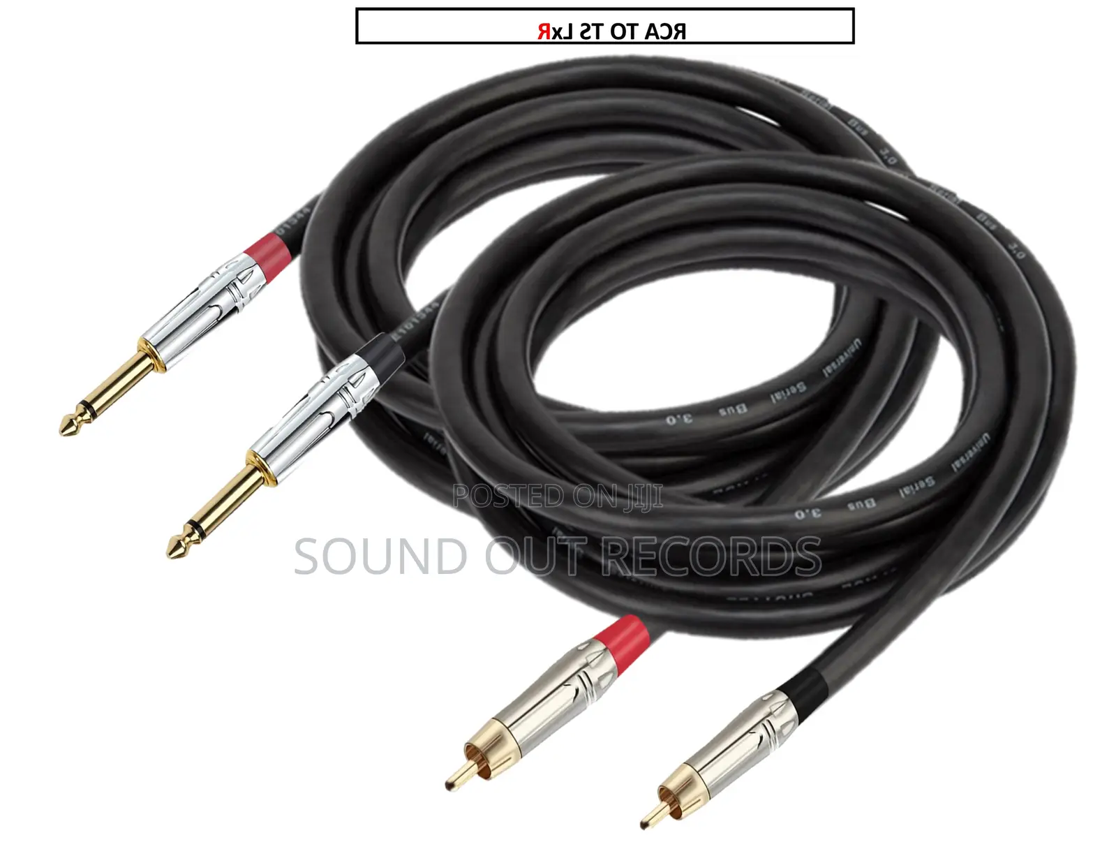 1pair Studio Quality Male RCA to RCA/XLR/TS Cables
