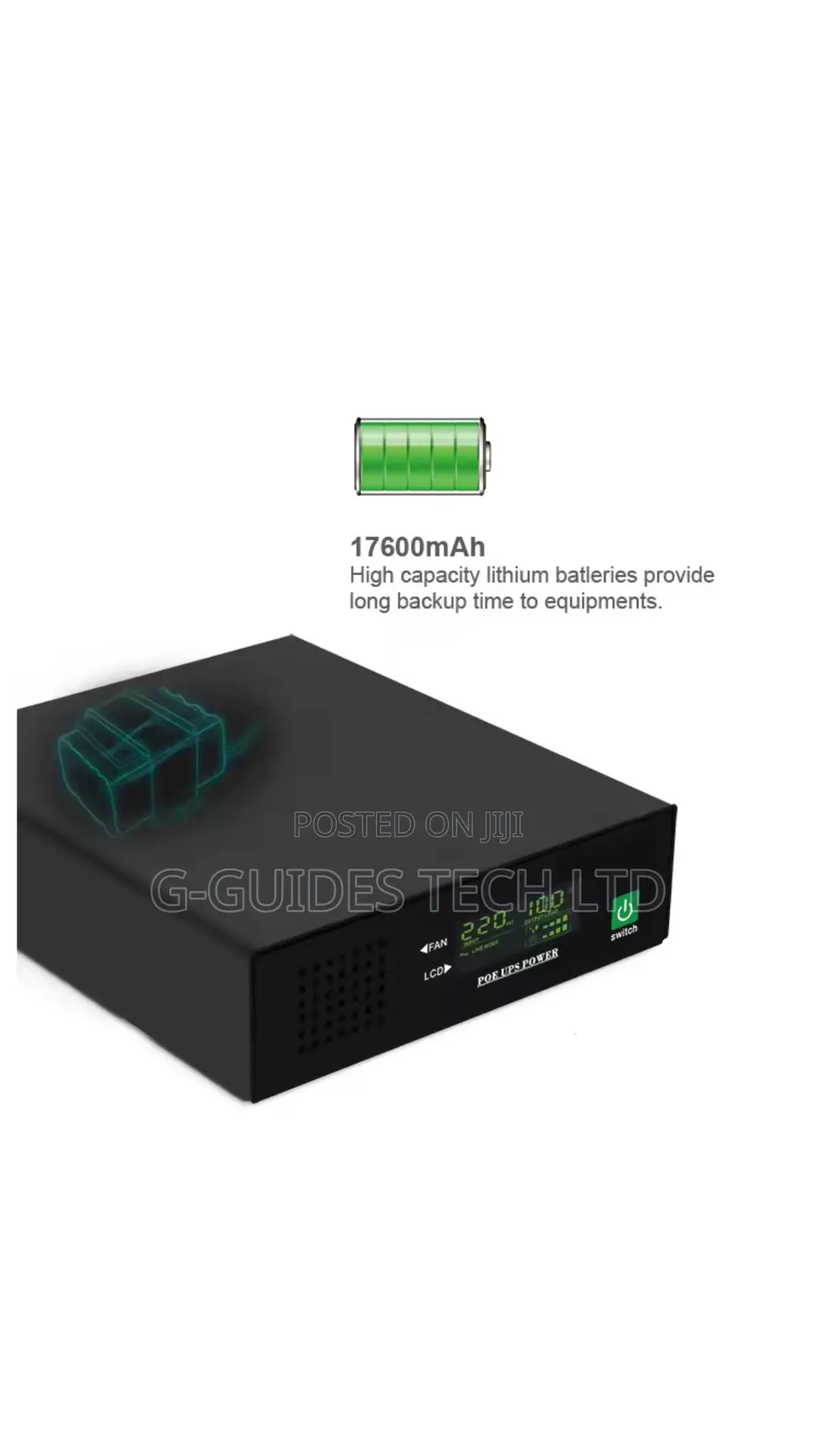NCTS Multifunction Mini UPS 60W, Mini UPS For Routers, CCTV
