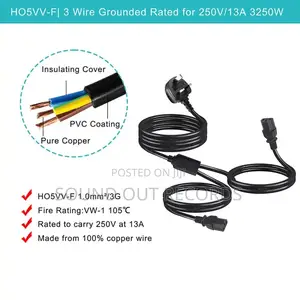 Home Used 2in1 Power Cable Cord