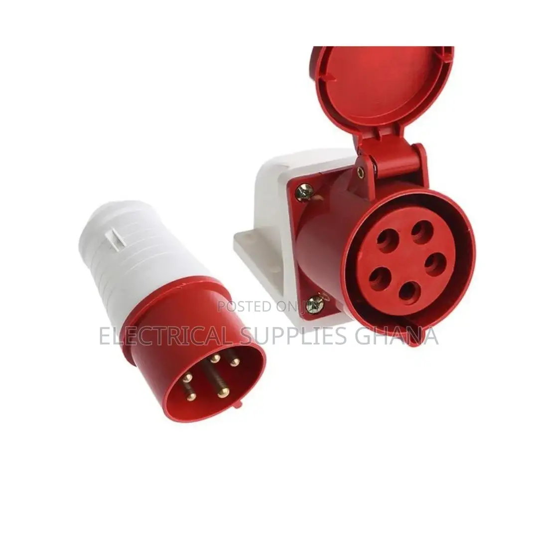 3 Phase Industrial Plug Socket 4-Pin / 5-Pin