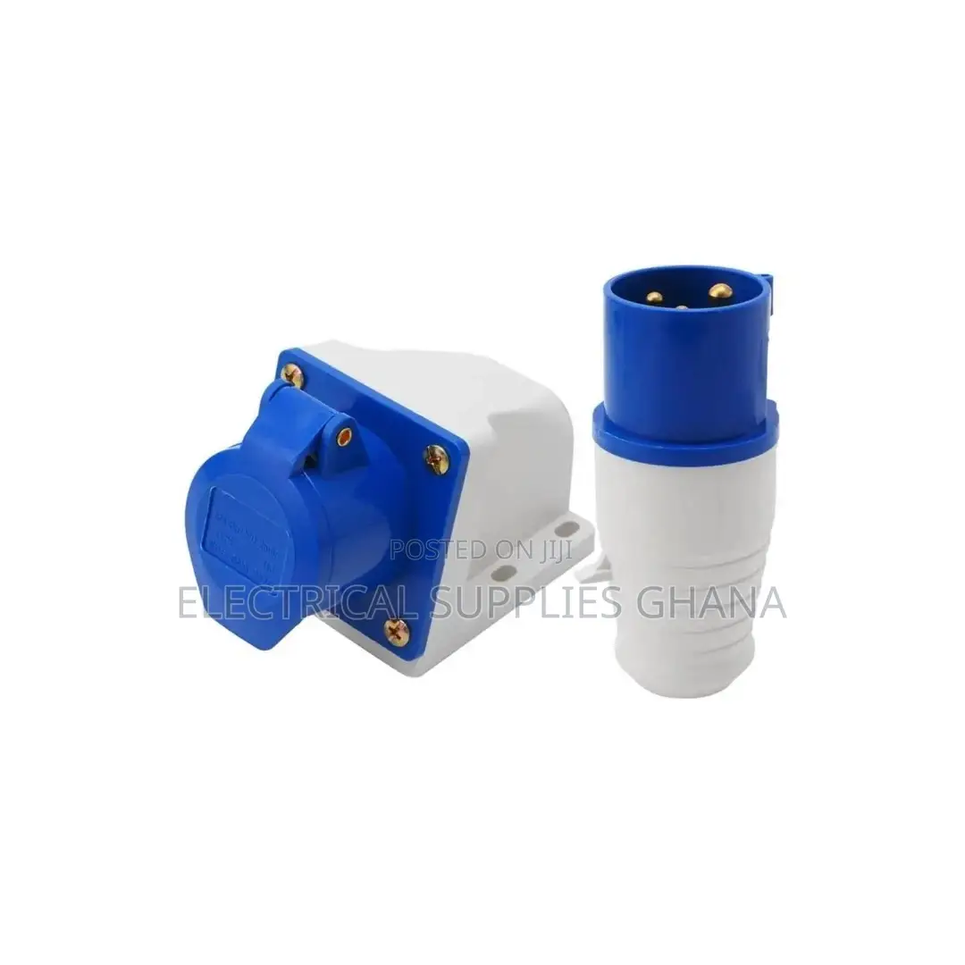 Single Phase Industrial Plug and Socket Set