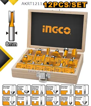 12pcs Router Bits Set 8mm - Akrt1211