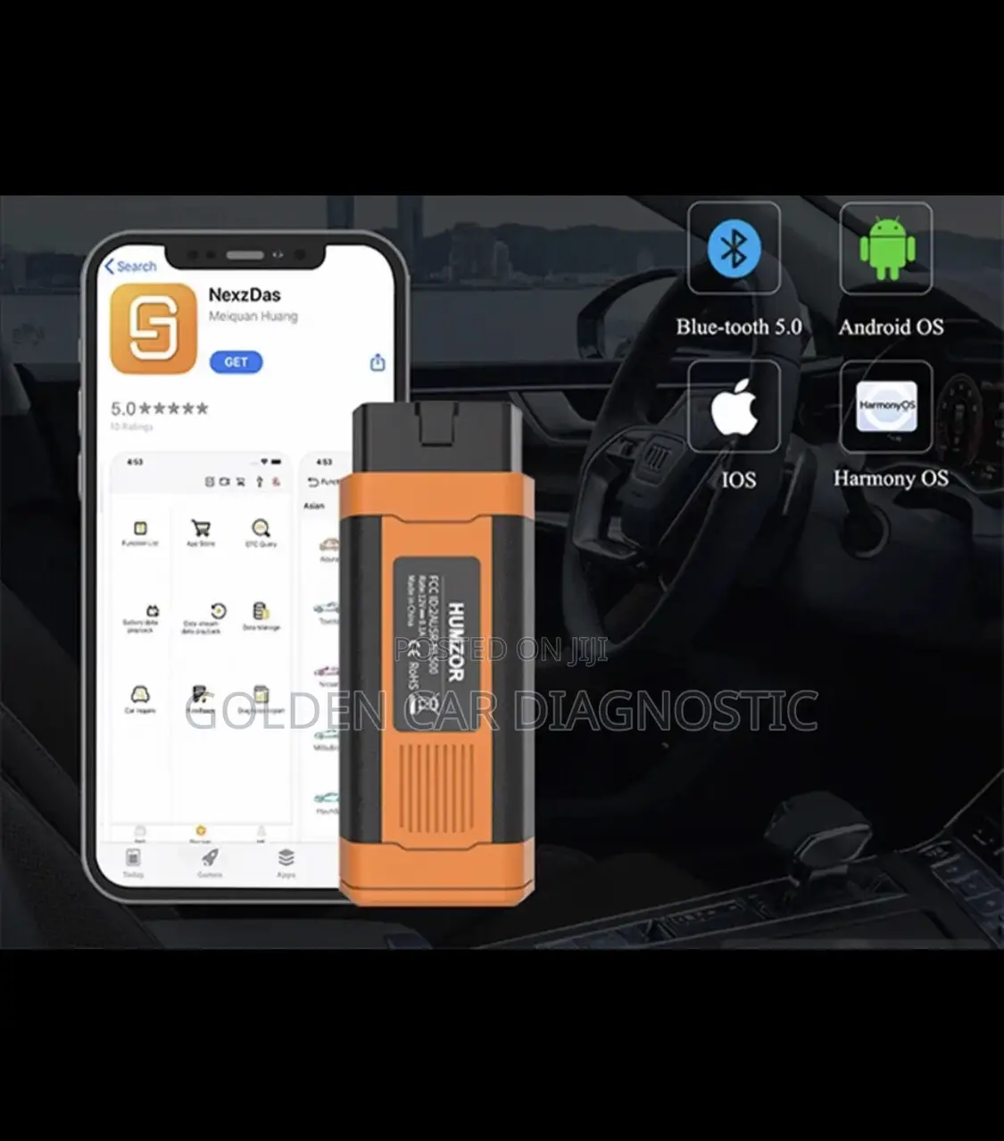 Humzor NL500 Bluetooth OBD2 Car Diagnostic Scanner