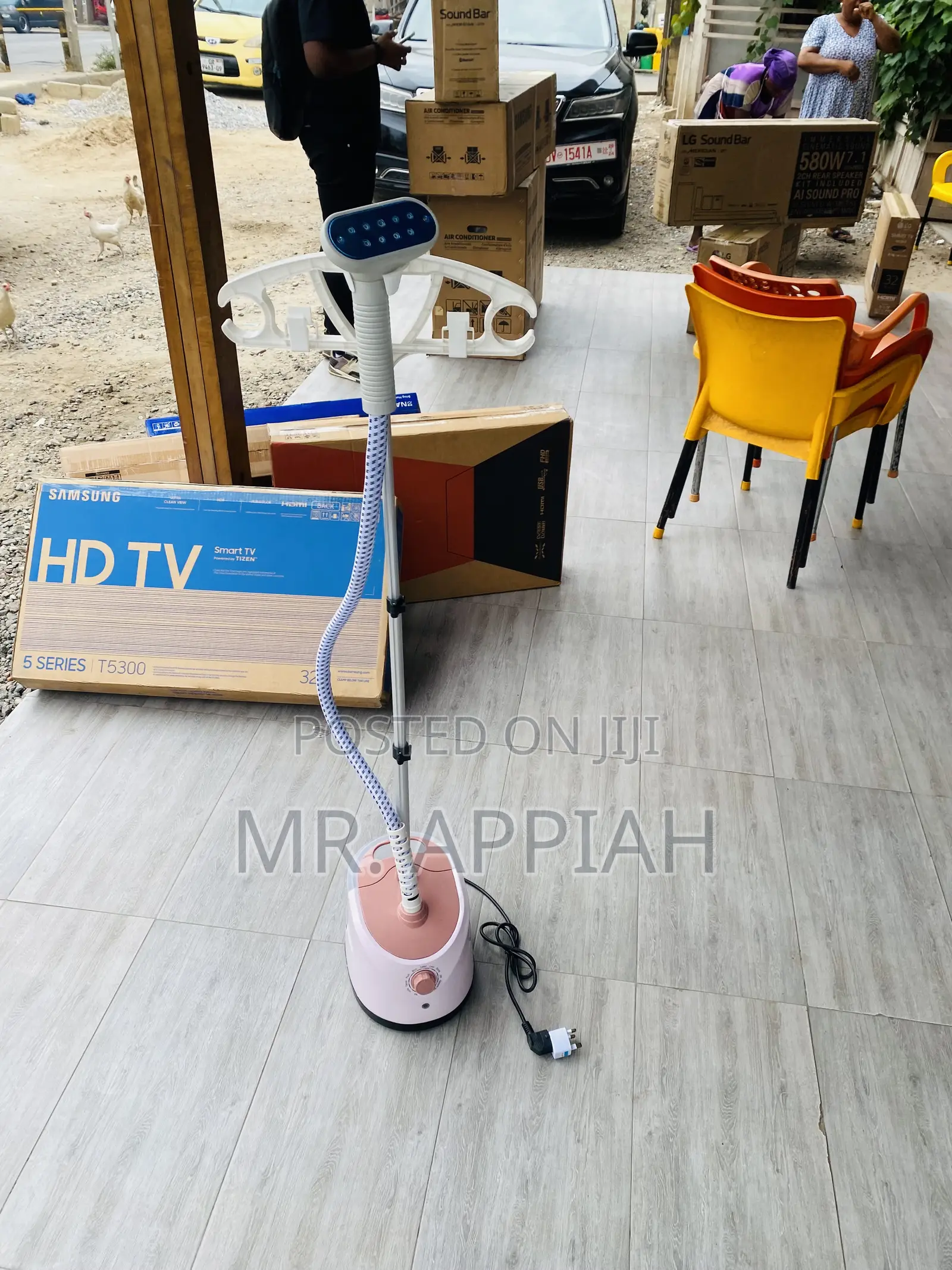 Energy Sufficient Standing Steam Iron.