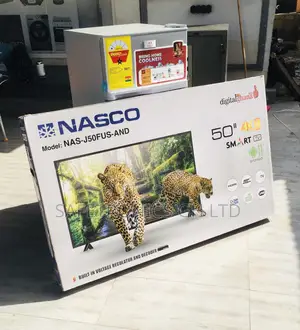 Sealed  Nasco 50 Inch (Black) Led Quality Tv 