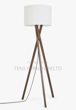 Floor Lamp (Wooden Tripod Stand)