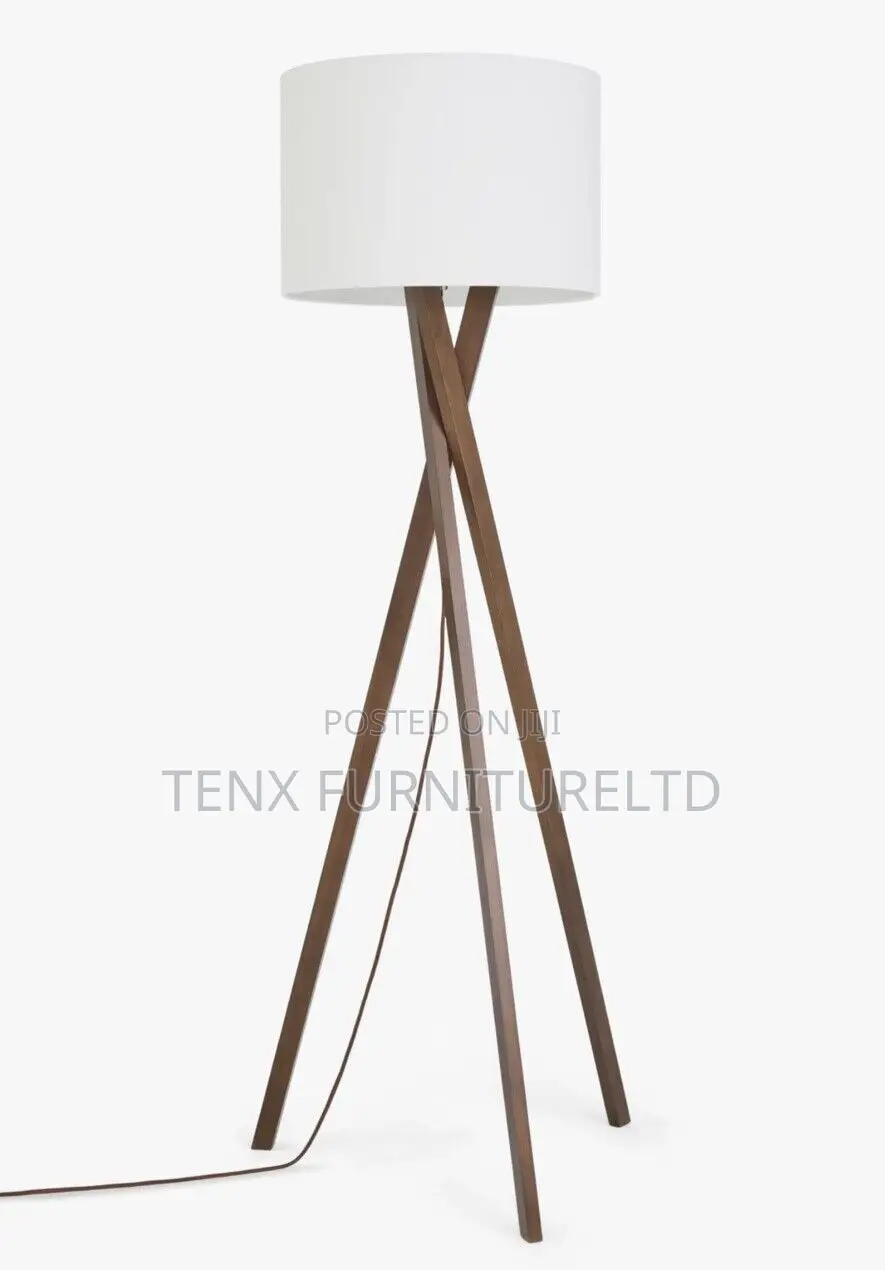 Floor Lamp (Wooden Tripod Stand)