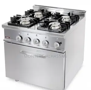 Commercial 4 Gas Burner With Oven