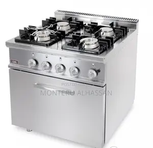 Commercial 4 Gas Burner With Oven