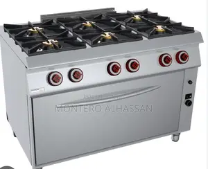 Commercial 6 Burner Gas With Oven